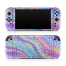 Cute Holo Confetti V1 // Premium Vinyl Wrap Skin Kit Compatible with the Nintendo Switch 2