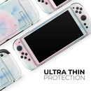 Cute Minimal Rainbow Tie Dye Swirl // Premium Vinyl Wrap Skin Kit Compatible with the Nintendo Switch 2