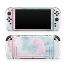 Cute Minimal Rainbow Tie Dye Swirl // Premium Vinyl Wrap Skin Kit Compatible with the Nintendo Switch 2
