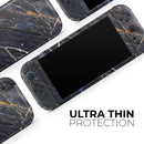 Dark Natural Marble Surface // Premium Vinyl Wrap Skin Kit Compatible with the Nintendo Switch 2