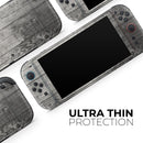 Dark Washed Wood Planks // Premium Vinyl Wrap Skin Kit Compatible with the Nintendo Switch 2