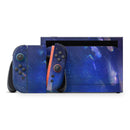 Deep Blue Unfocused Scratches // Premium Vinyl Wrap Skin Kit Compatible with the Nintendo Switch 2