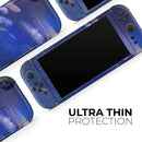 Deep Blue Unfocused Scratches // Premium Vinyl Wrap Skin Kit Compatible with the Nintendo Switch 2