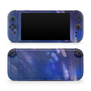 Deep Blue Unfocused Scratches // Premium Vinyl Wrap Skin Kit Compatible with the Nintendo Switch 2