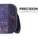 Deep Blue with Gold Shimmering Orbs of Light // Premium Vinyl Wrap Skin Kit Compatible with the Nintendo Switch 2