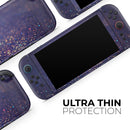 Deep Blue with Gold Shimmering Orbs of Light // Premium Vinyl Wrap Skin Kit Compatible with the Nintendo Switch 2