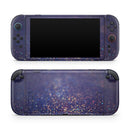 Deep Blue with Gold Shimmering Orbs of Light // Premium Vinyl Wrap Skin Kit Compatible with the Nintendo Switch 2