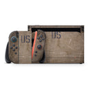 Distressed US Military Chest // Premium Vinyl Wrap Skin Kit Compatible with the Nintendo Switch 2