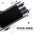 Distressed Wood Patriotic American Flag with Thin Blue Line // Premium Vinyl Wrap Skin Kit Compatible with the Nintendo Switch 2