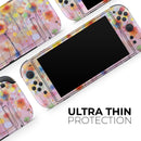 Drizzle Watercolor Flowers V1 // Premium Vinyl Wrap Skin Kit Compatible with the Nintendo Switch 2