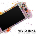 Drizzle Watercolor Flowers V1 // Premium Vinyl Wrap Skin Kit Compatible with the Nintendo Switch 2