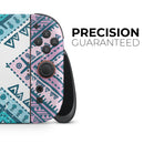 Ethnic Aztec Blue and Pink Point // Premium Vinyl Wrap Skin Kit Compatible with the Nintendo Switch 2