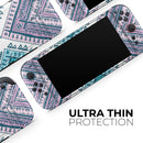 Ethnic Aztec Blue and Pink Point // Premium Vinyl Wrap Skin Kit Compatible with the Nintendo Switch 2