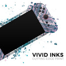 Ethnic Aztec Blue and Pink Point // Premium Vinyl Wrap Skin Kit Compatible with the Nintendo Switch 2