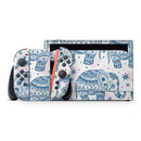 Ethnic Navy Seamless Aztec Elephant // Premium Vinyl Wrap Skin Kit Compatible with the Nintendo Switch 2