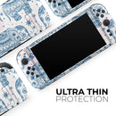 Ethnic Navy Seamless Aztec Elephant // Premium Vinyl Wrap Skin Kit Compatible with the Nintendo Switch 2