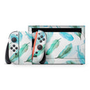 Feathery Watercolor // Premium Vinyl Wrap Skin Kit Compatible with the Nintendo Switch 2