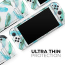 Feathery Watercolor // Premium Vinyl Wrap Skin Kit Compatible with the Nintendo Switch 2