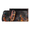 Fire Flames V1 // Premium Vinyl Wrap Skin Kit Compatible with the Nintendo Switch 2
