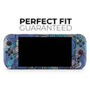 Floral Blues // Premium Vinyl Wrap Skin Kit Compatible with the Nintendo Switch 2
