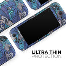 Floral Blues // Premium Vinyl Wrap Skin Kit Compatible with the Nintendo Switch 2