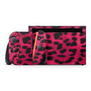 Fuzzy Real Pink Leopard Print // Premium Vinyl Wrap Skin Kit Compatible with the Nintendo Switch 2