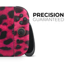 Fuzzy Real Pink Leopard Print // Premium Vinyl Wrap Skin Kit Compatible with the Nintendo Switch 2