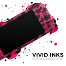 Fuzzy Real Pink Leopard Print // Premium Vinyl Wrap Skin Kit Compatible with the Nintendo Switch 2