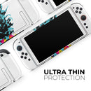 Geo Retro Summer Pineapple v1 // Premium Vinyl Wrap Skin Kit Compatible with the Nintendo Switch 2