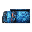 Glowing Blue Music Notes // Premium Vinyl Wrap Skin Kit Compatible with the Nintendo Switch 2