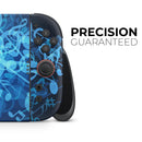 Glowing Blue Music Notes // Premium Vinyl Wrap Skin Kit Compatible with the Nintendo Switch 2