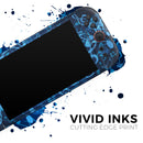 Glowing Blue Music Notes // Premium Vinyl Wrap Skin Kit Compatible with the Nintendo Switch 2