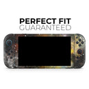 Glowing Gold & Black Nebula // Premium Vinyl Wrap Skin Kit Compatible with the Nintendo Switch 2