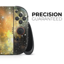 Glowing Gold & Black Nebula // Premium Vinyl Wrap Skin Kit Compatible with the Nintendo Switch 2
