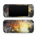Glowing Gold & Black Nebula // Premium Vinyl Wrap Skin Kit Compatible with the Nintendo Switch 2
