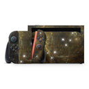 Glowing Gold Universe // Premium Vinyl Wrap Skin Kit Compatible with the Nintendo Switch 2