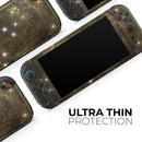 Glowing Gold Universe // Premium Vinyl Wrap Skin Kit Compatible with the Nintendo Switch 2