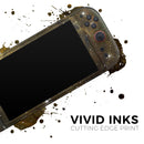Glowing Gold Universe // Premium Vinyl Wrap Skin Kit Compatible with the Nintendo Switch 2