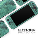 Glowing Green Orbs of Light // Premium Vinyl Wrap Skin Kit Compatible with the Nintendo Switch 2