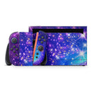 Glowing Pink & Blue Starry Orbit // Premium Vinyl Wrap Skin Kit Compatible with the Nintendo Switch 2