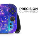 Glowing Pink & Blue Starry Orbit // Premium Vinyl Wrap Skin Kit Compatible with the Nintendo Switch 2