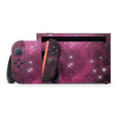 Glowing Pink Nebula // Premium Vinyl Wrap Skin Kit Compatible with the Nintendo Switch 2