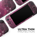Glowing Pink Nebula // Premium Vinyl Wrap Skin Kit Compatible with the Nintendo Switch 2