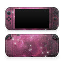 Glowing Pink Nebula // Premium Vinyl Wrap Skin Kit Compatible with the Nintendo Switch 2