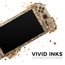 Gold Glimmer V2 // Premium Vinyl Wrap Skin Kit Compatible with the Nintendo Switch 2