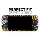 Gold and Black Squiggly // Premium Vinyl Wrap Skin Kit Compatible with the Nintendo Switch 2