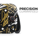 Gold and Black Squiggly // Premium Vinyl Wrap Skin Kit Compatible with the Nintendo Switch 2