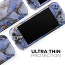 Golden Inked Marble Swirl // Premium Vinyl Wrap Skin Kit Compatible with the Nintendo Switch 2