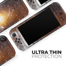 Golden Space Swirl // Premium Vinyl Wrap Skin Kit Compatible with the Nintendo Switch 2