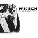Grunge Patriotic American Flag with Thin Blue Line // Premium Vinyl Wrap Skin Kit Compatible with the Nintendo Switch 2